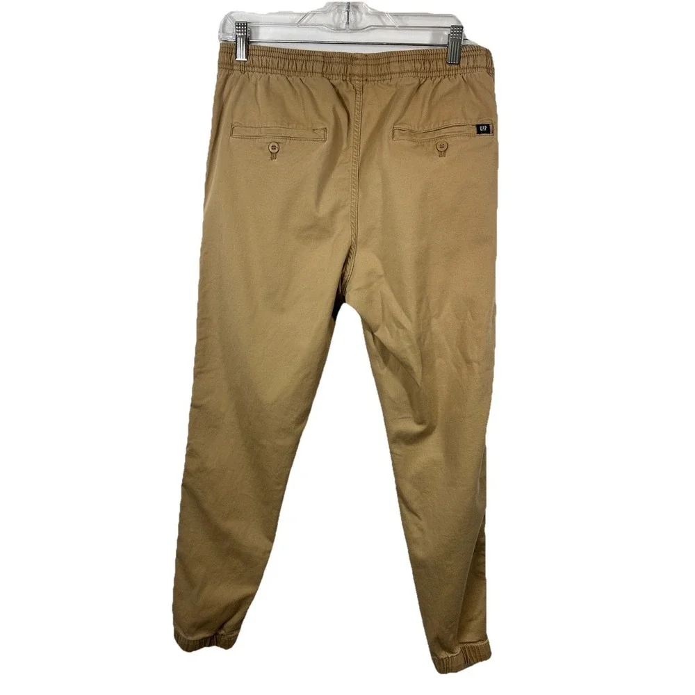 GAP Men's Lived-In Khaki Joggers S Stretch Twill Chino Pants Tan Gorpcore Casual